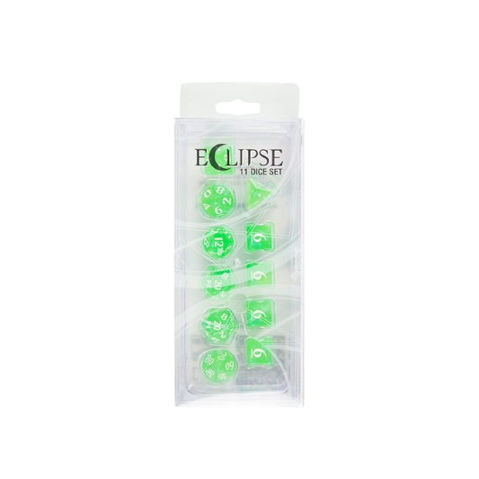 ECLIPSE 11 ROLEPLAY DICE SET LIME GREEN