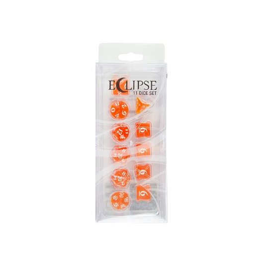ECLIPSE 11 ROLEPLAY DICE SET PUMPKIN ORANGE