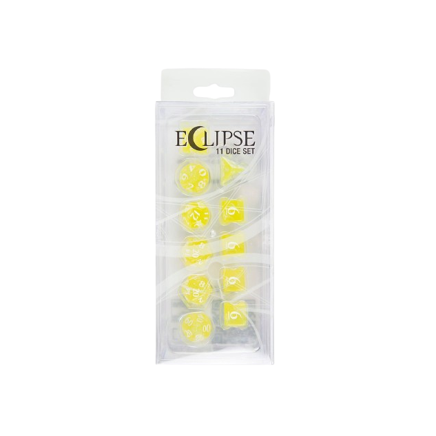 ECLIPSE 11 ROLEPLAY DICE SET LEMON YELLOW