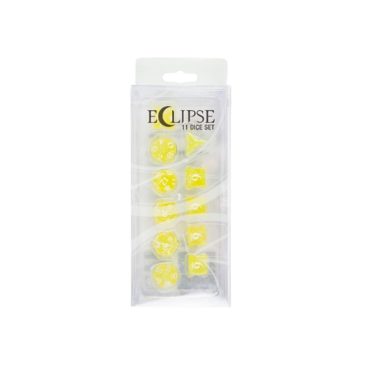 ECLIPSE 11 ROLEPLAY DICE SET LEMON YELLOW