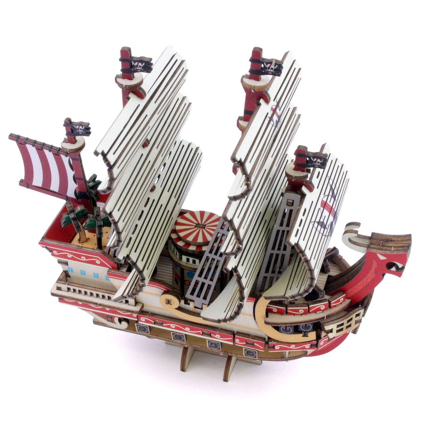 Red Force wooden puzzle detailed view