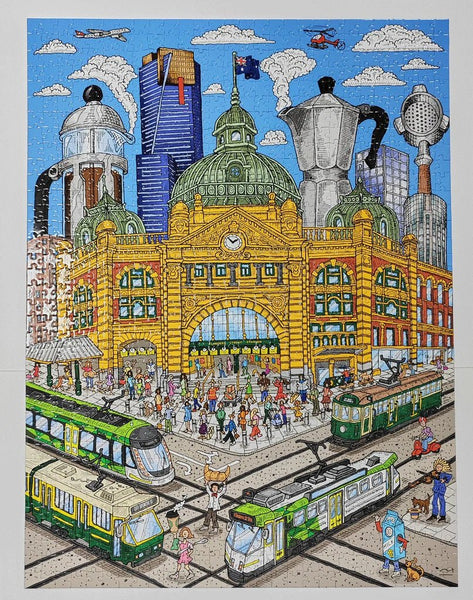 1000 Piece Jigsaw Puzzle - Melbourne - Mu Shop