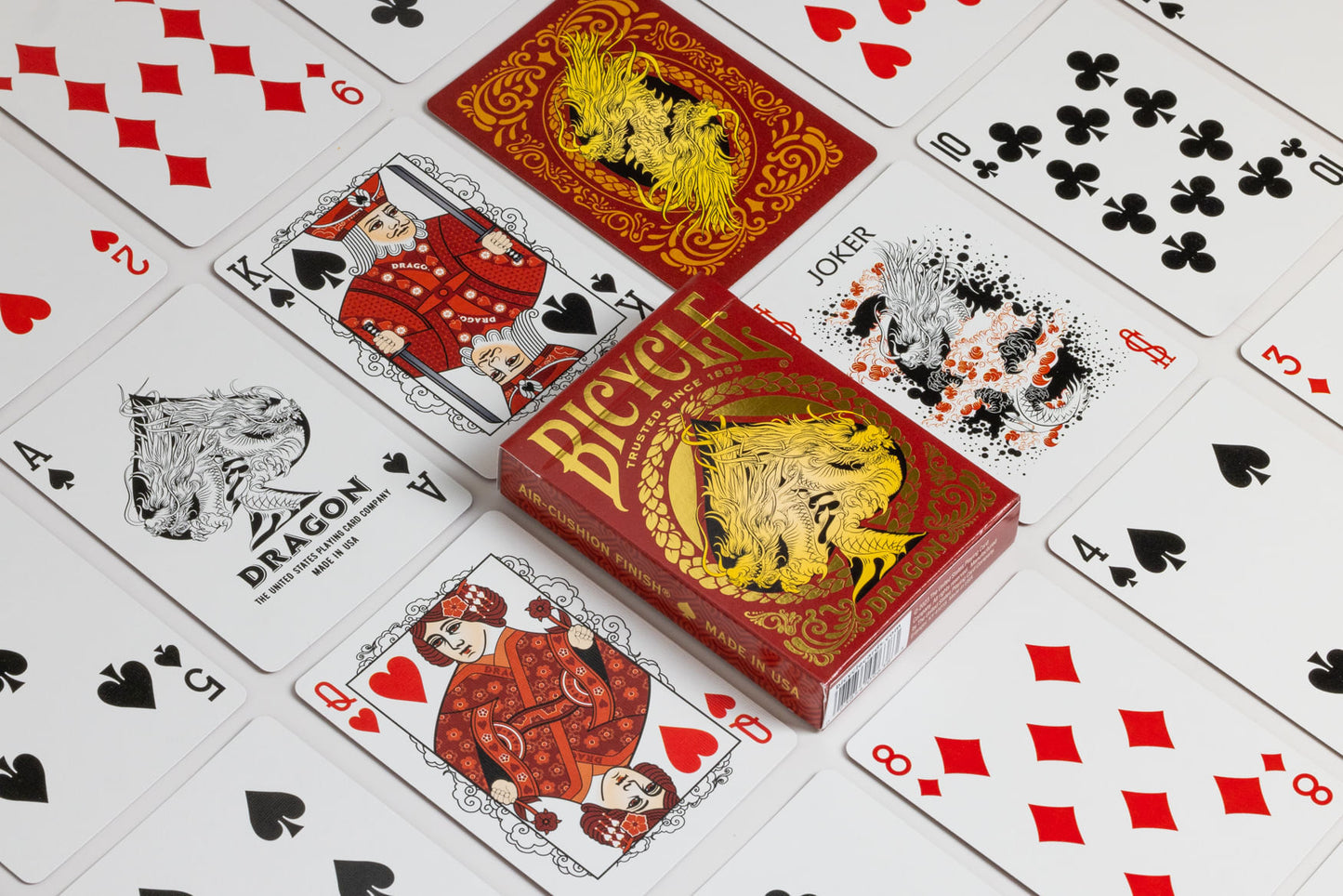Red Dragon Playing Cards