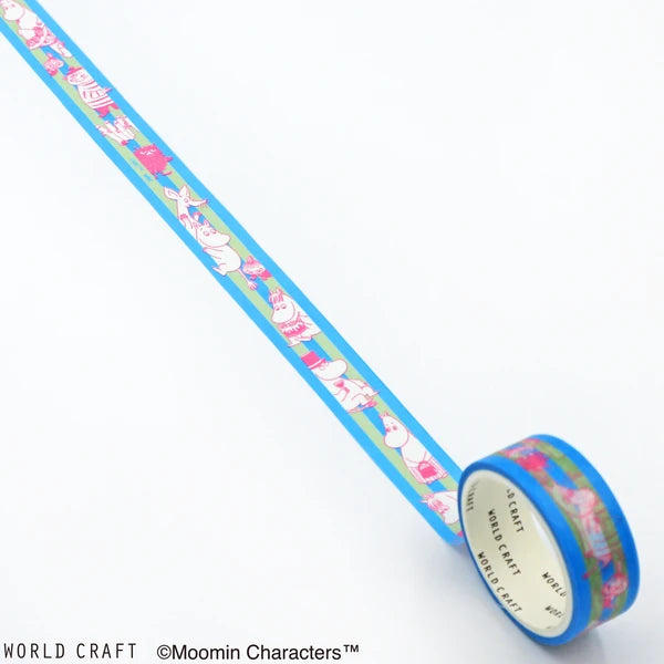 Moomin Washi Tape – Border Blue
