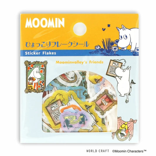 Peek-Out Picture Frame Moomin Flake Stickers