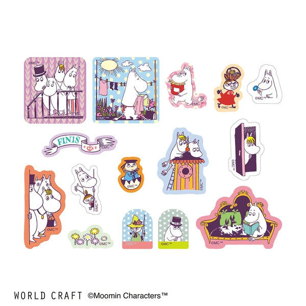 Life at Moomin House Flake Stickers –