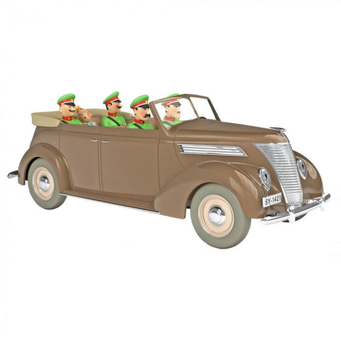 1/24 Tintin Car - the brown Ford V8 convertible - Mu Shop