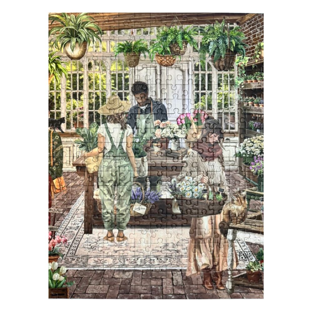 Vintage Garden Shop 500 piece puzzle detail