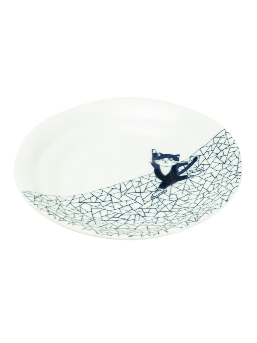 Ice Skating Cat Hyouretsumon Plate