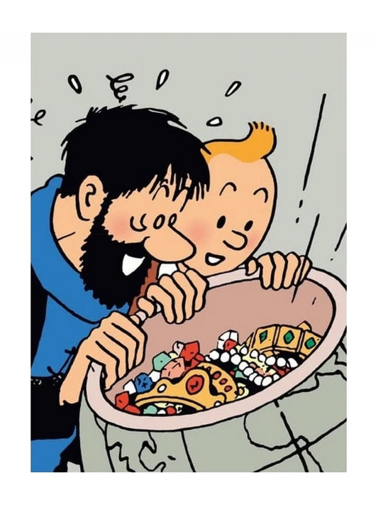 A4 Plastic Sleeve: Tintin & Haddock Jewels