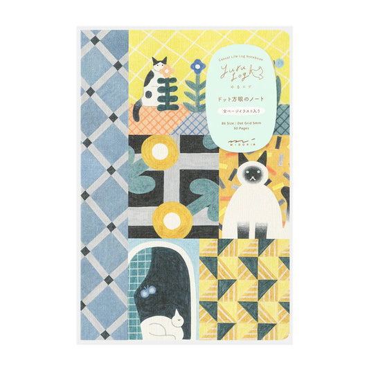 Yuru Log notebook B6 - Cat Design