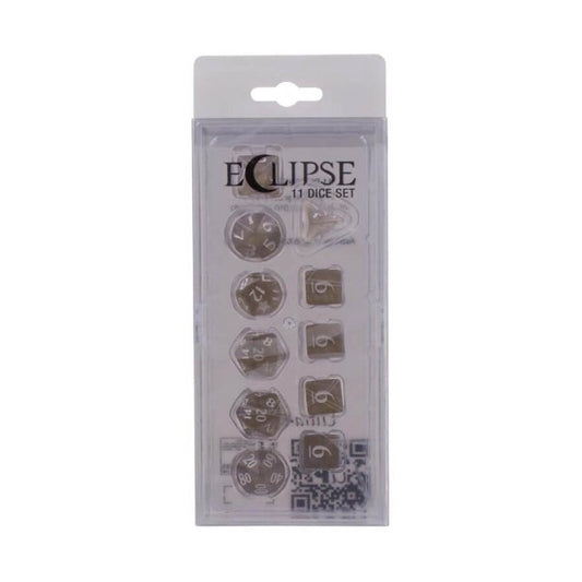ECLIPSE 11 ROLEPLAY DICE SET SMOKE GREY