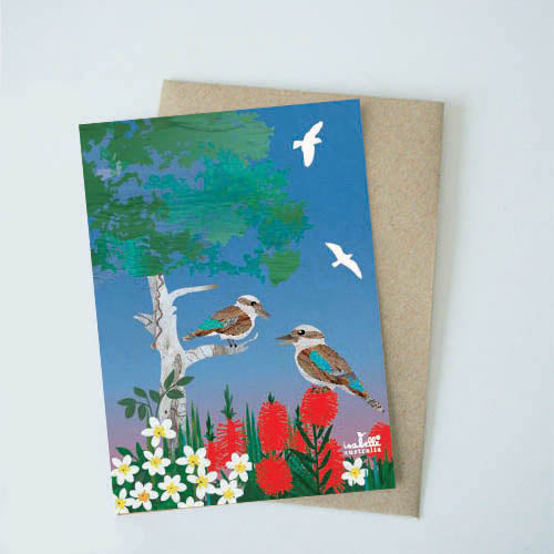 Laughing Kookaburras Greeting Card