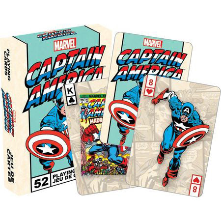 Playing cards-Marvel Captain America Retro