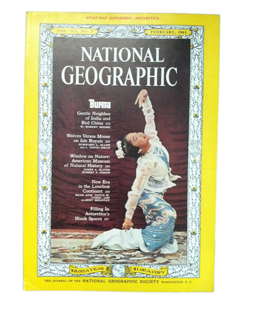 Vintage National Geographic february 1963