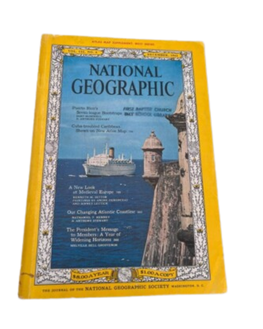 Vintage National Geographic december 1962