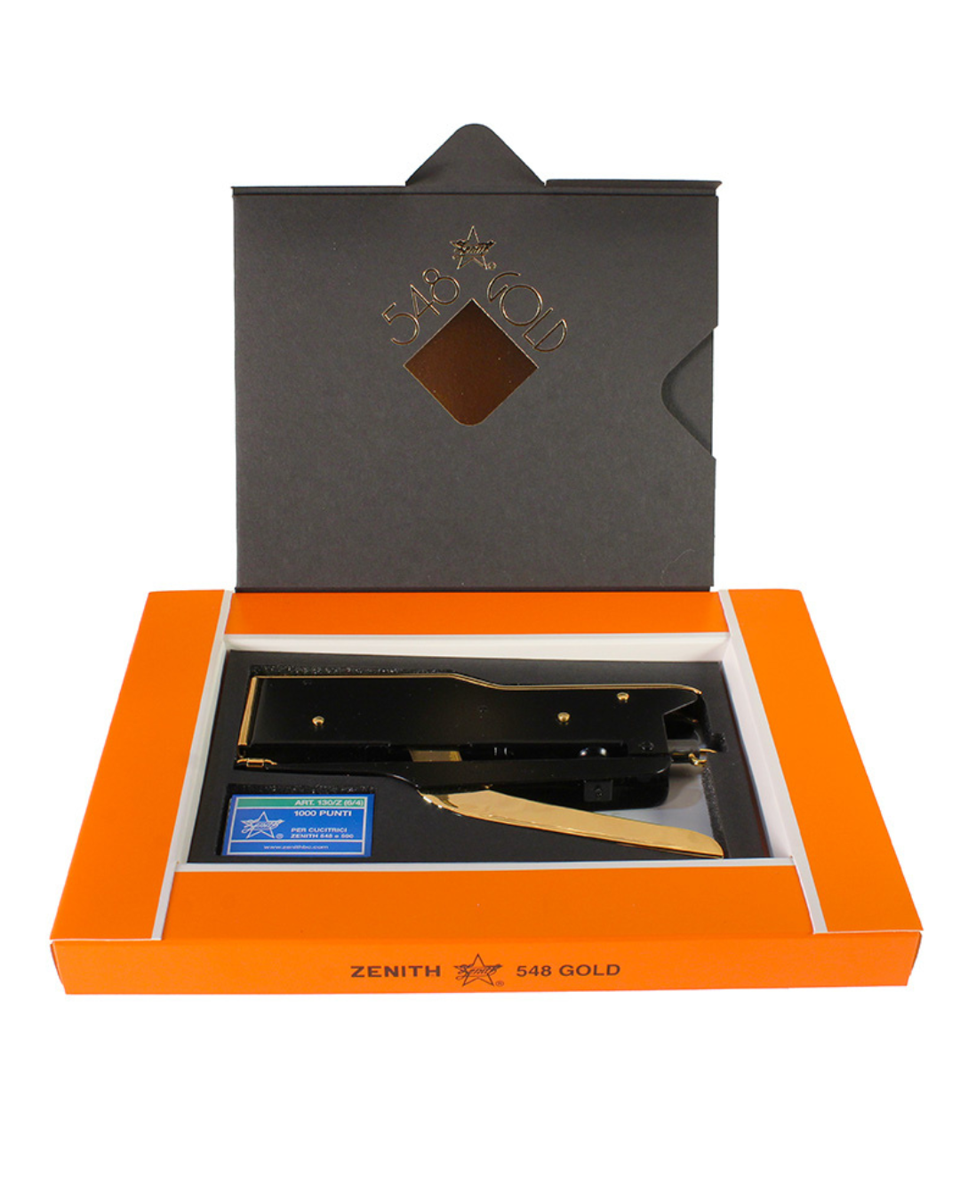 Zenith 548 Gold Black Plier Stapler