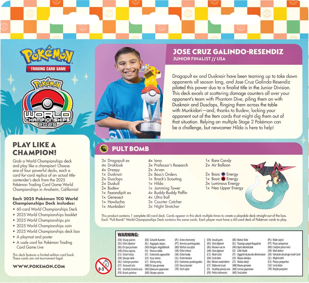 Pokémon TCG: World Championships Deck Jose Cruz Galindo-Resendiz Pult Bomb