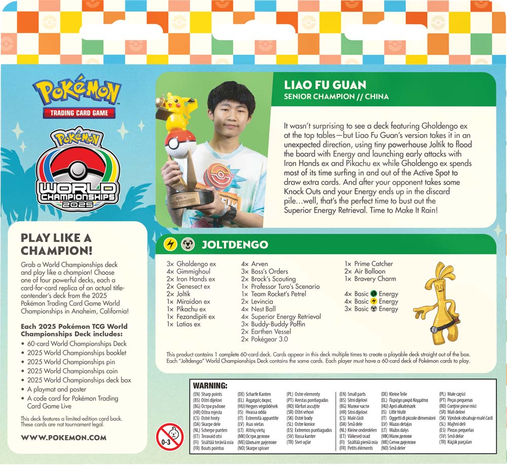 Pokémon TCG: World Championships Deck Liao Fu Guan Joltdengo