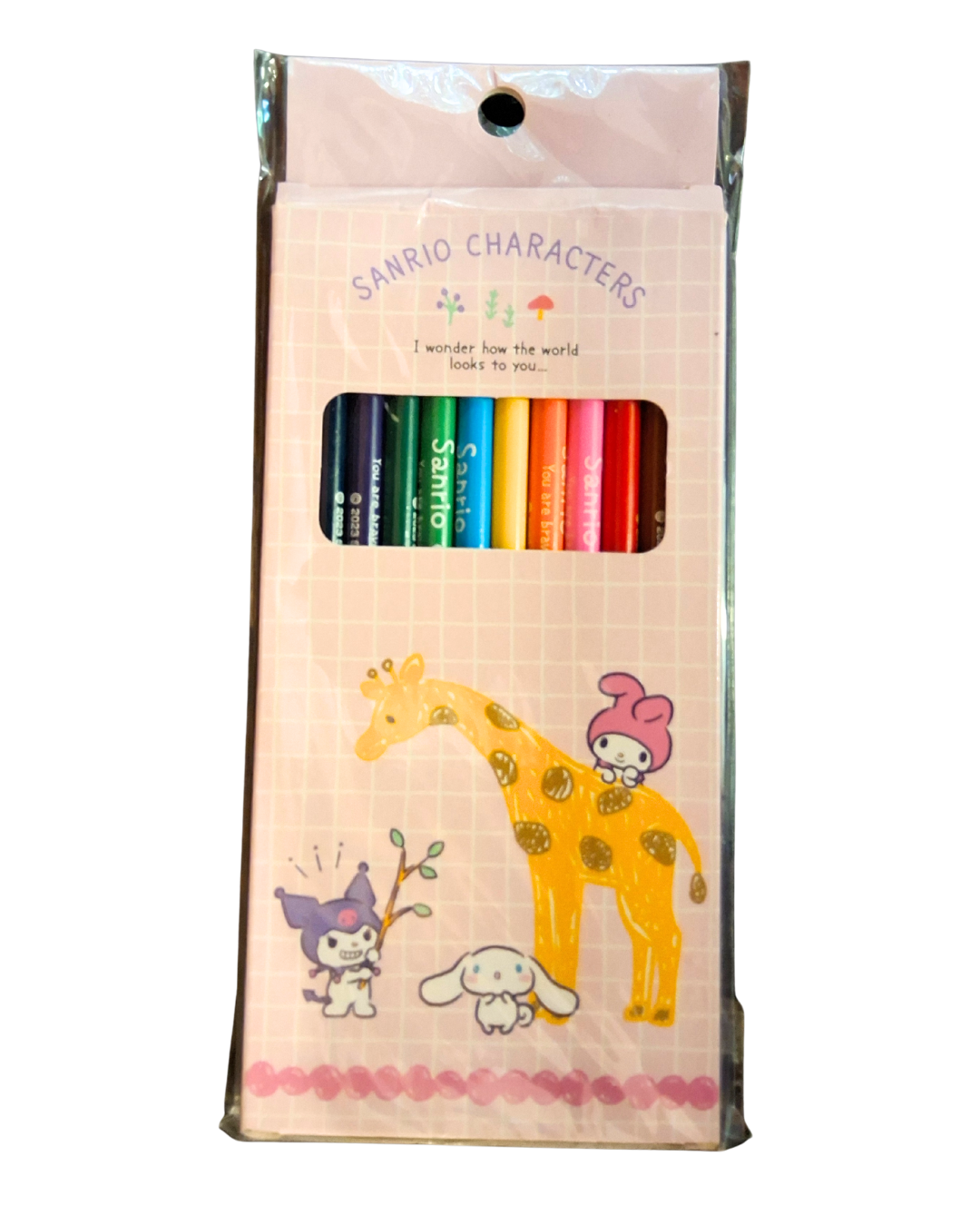 Sanrio Characters colour Pencil Set - pink