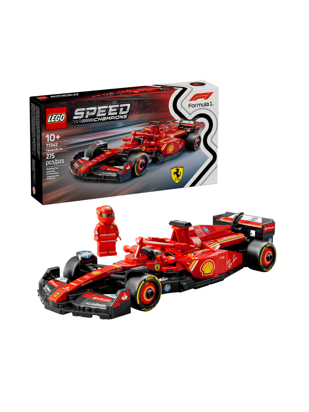 Ferrari SF-24 F1 Race Car Building Set 77242