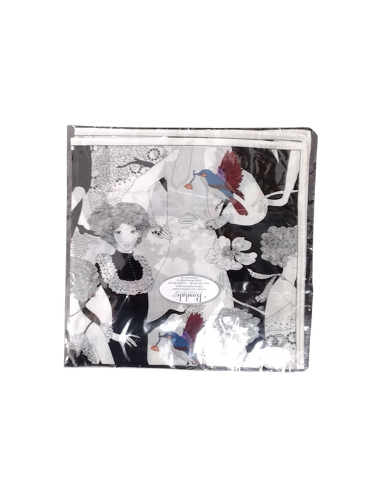 Lady Handkerchief 43 × 43cm - Black