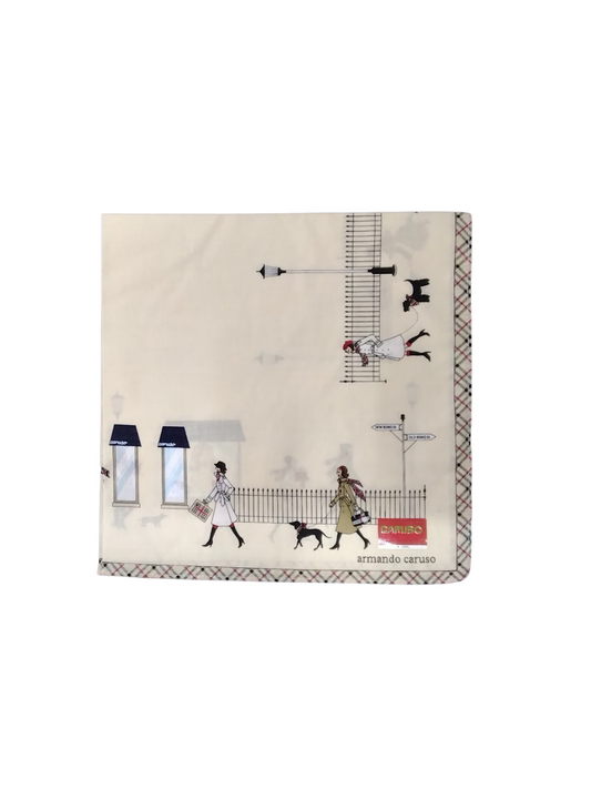 Bond St Fashion Walk Handkerchief 43 × 43cm - Brown