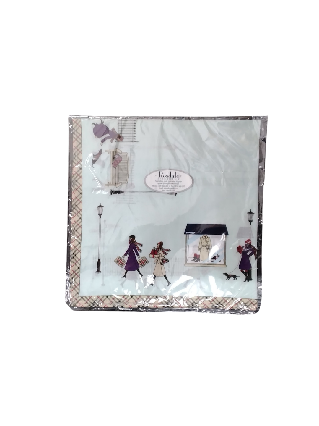 Bond St Fashion Walk Handkerchief 43 × 43cm - Blue