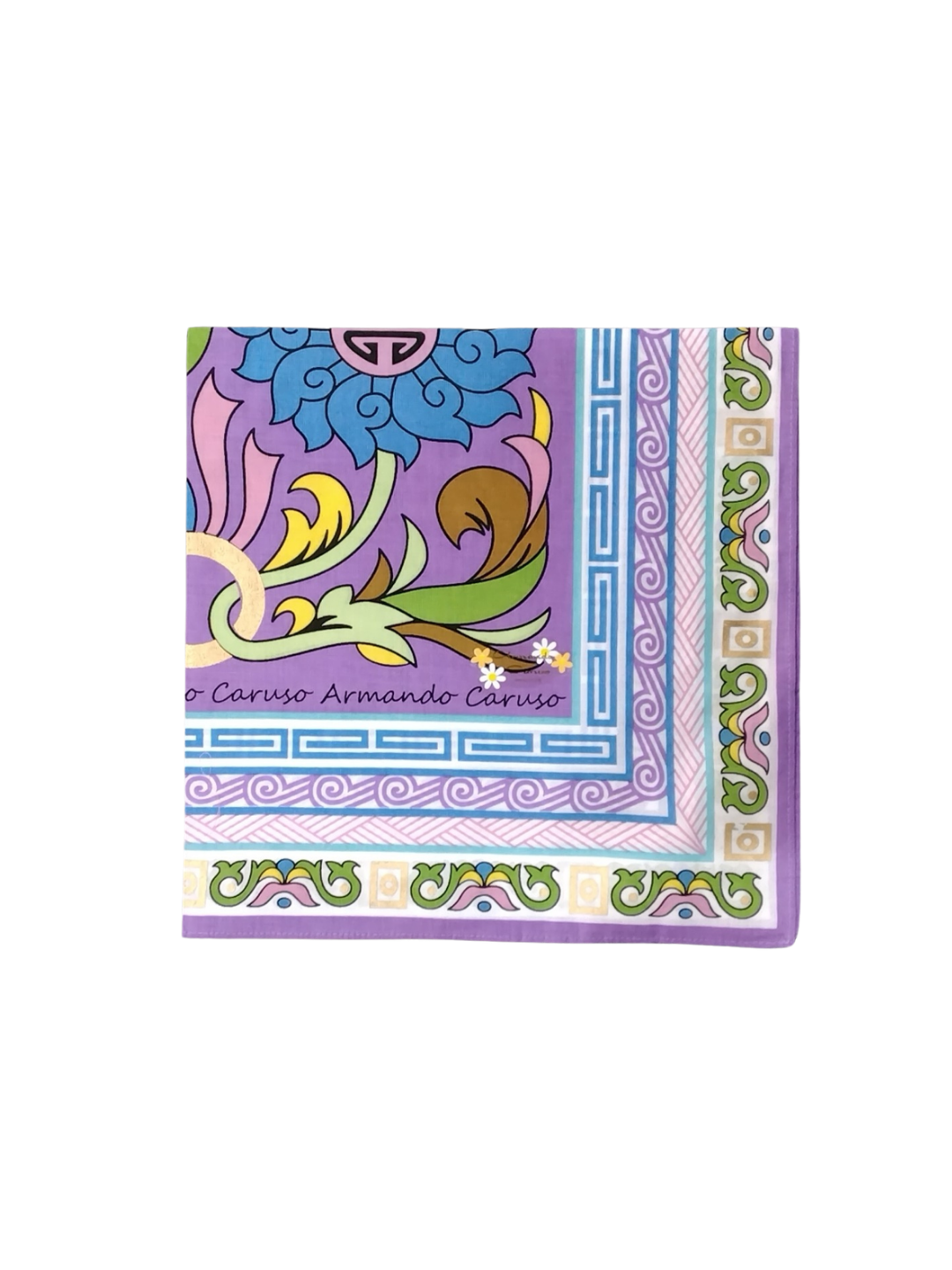 Pattern Handkerchief 43 × 43cm - Purple