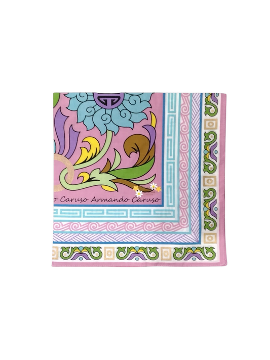 Pattern Handkerchief 43 × 43cm - Pink