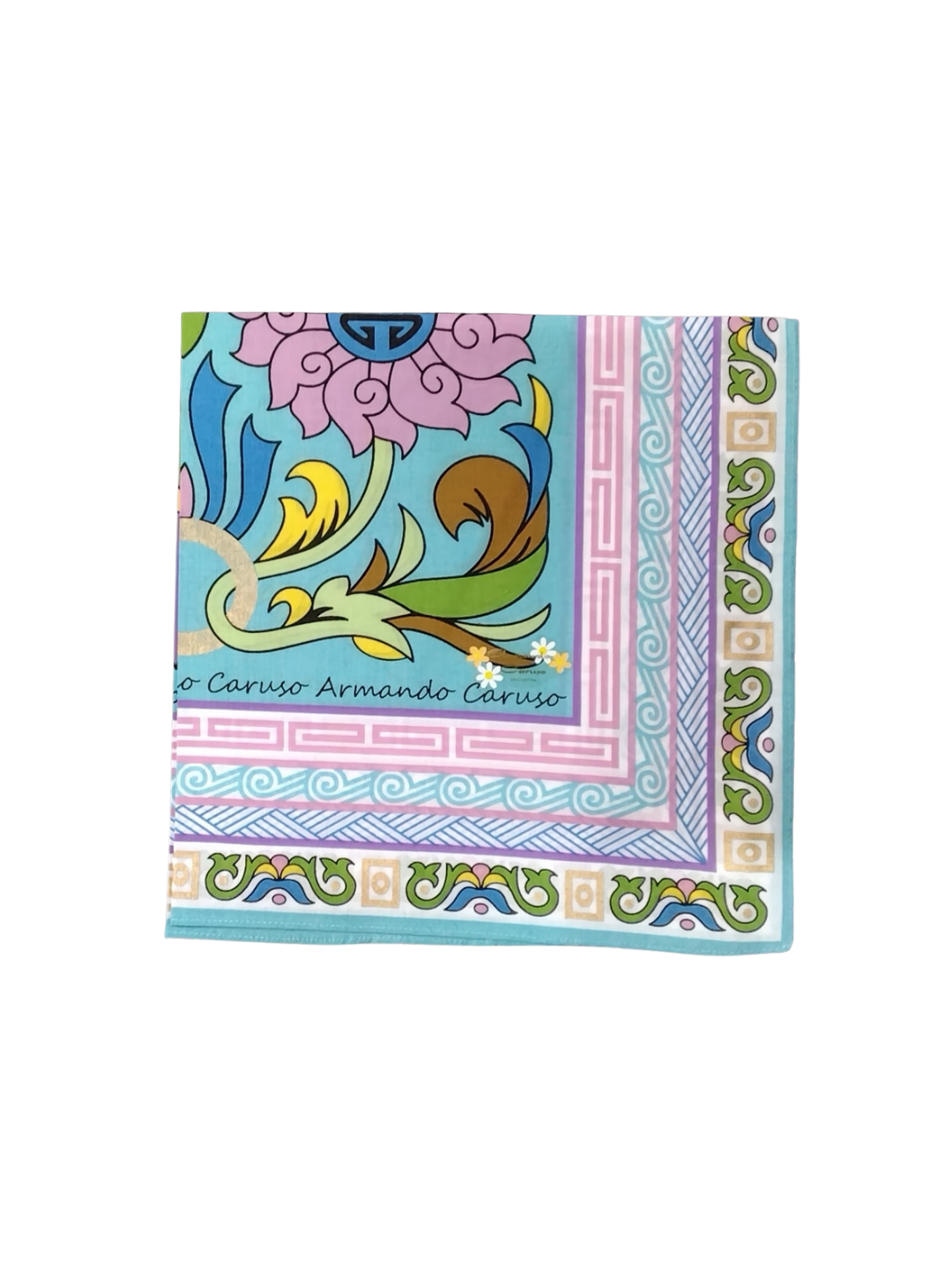 Pattern Handkerchief 43 × 43cm - Blue