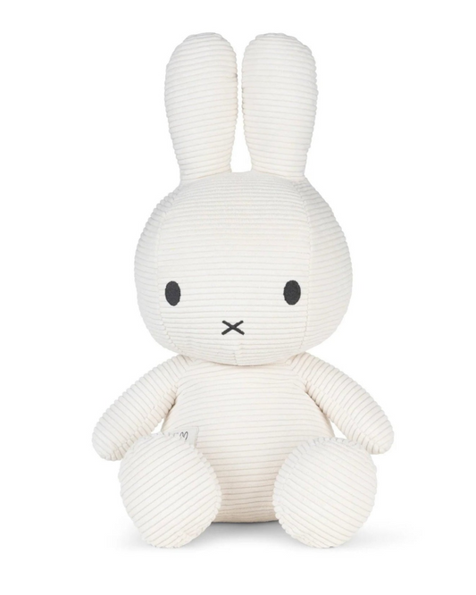 Miffy Sitting Eco Corduroy Plush - Off White 50cm