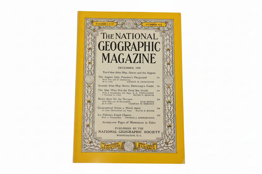 Vintage National Geographic DECEMBER 1958