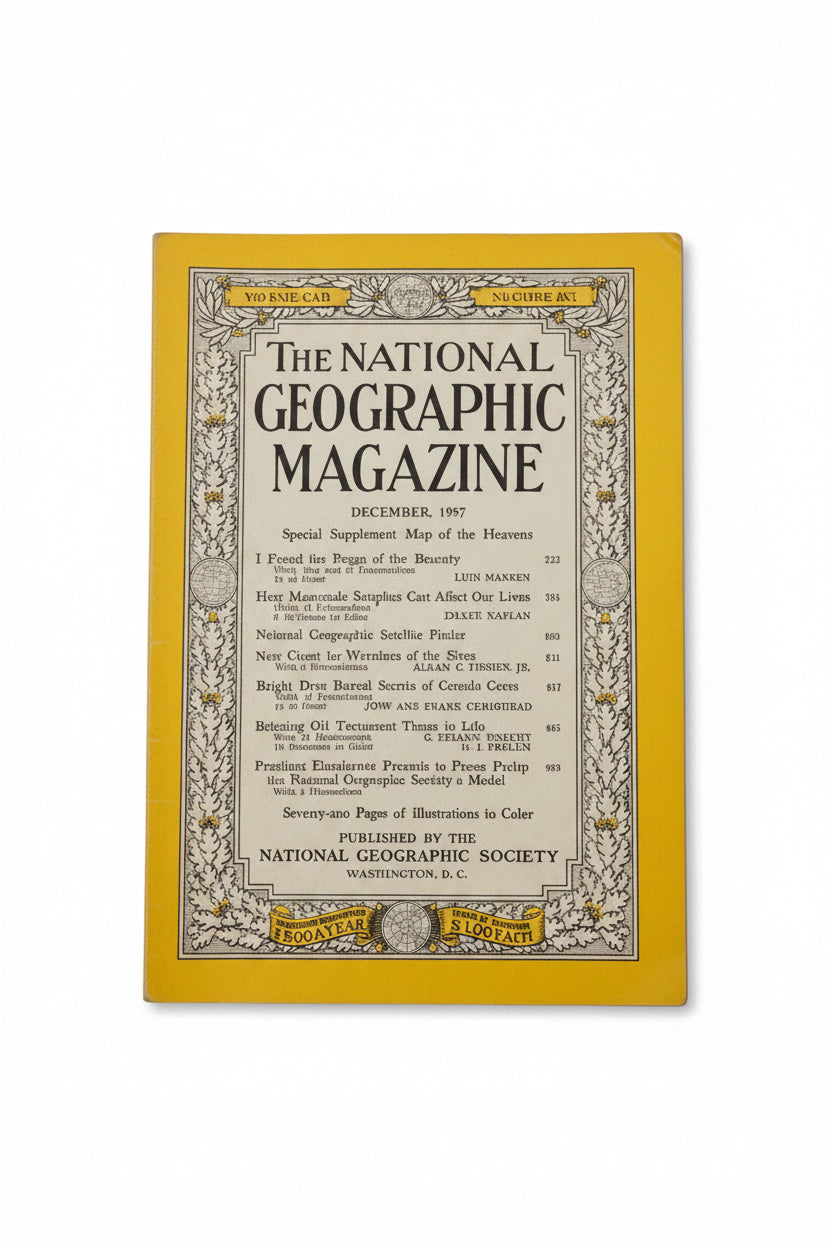 Vintage National Geographic DECEMBER 1957