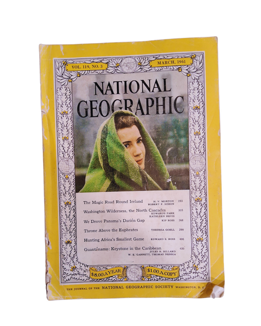 Vintage National Geographic MARCH 1961
