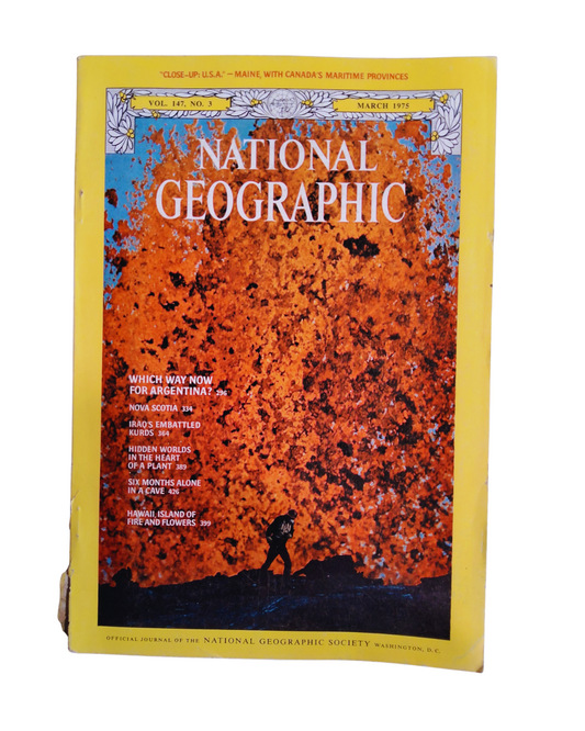 Vintage National Geographic MARCH 1975