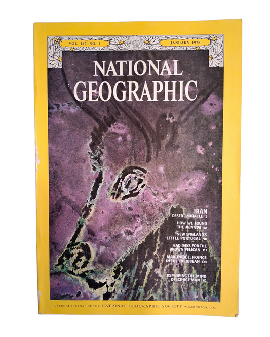 Vintage National Geographic JANUARY 1975