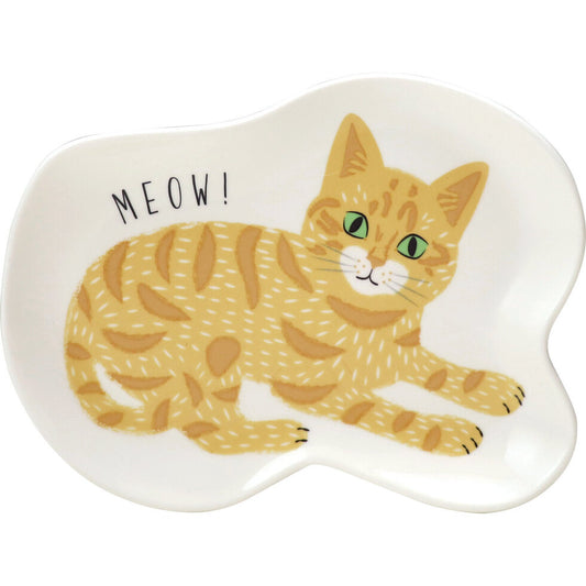 NEKO - ginger cat large dish