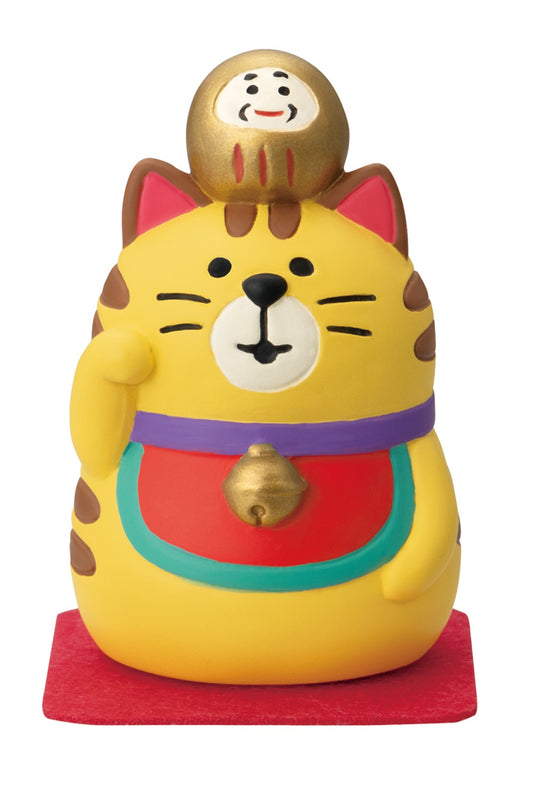 Maneki-neko Tiger Figurine 5cm