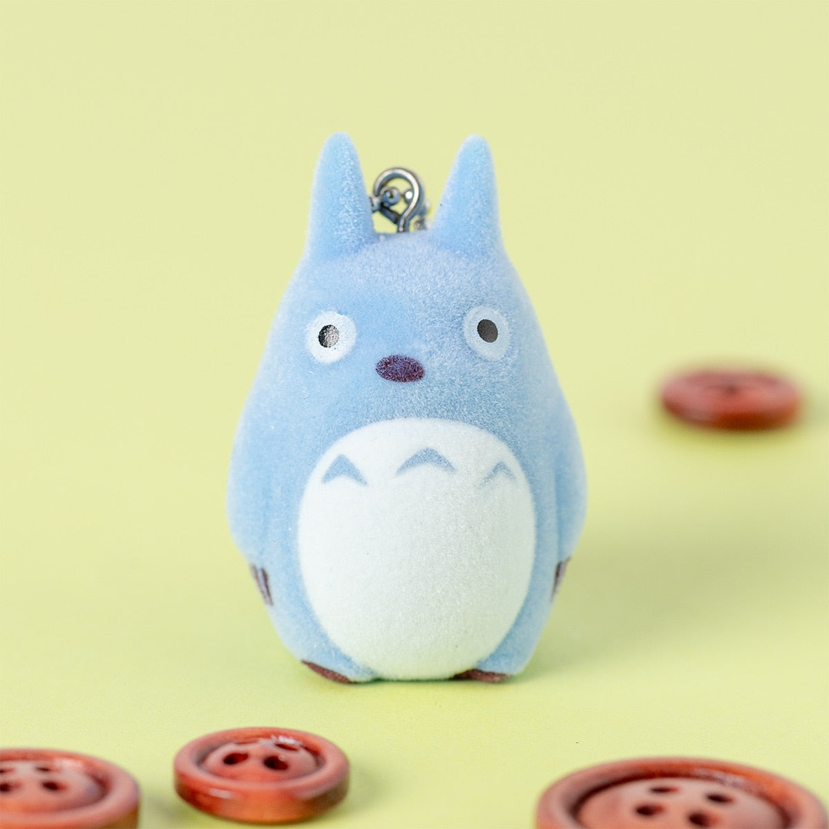 My Neighbor Totoro – Flocked Keychain (Medium Totoro)