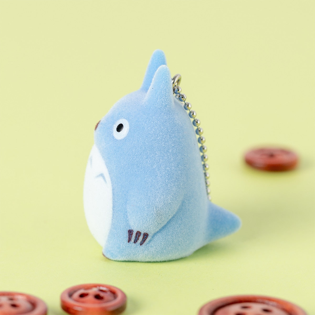 My Neighbor Totoro – Flocked Keychain (Medium Totoro)