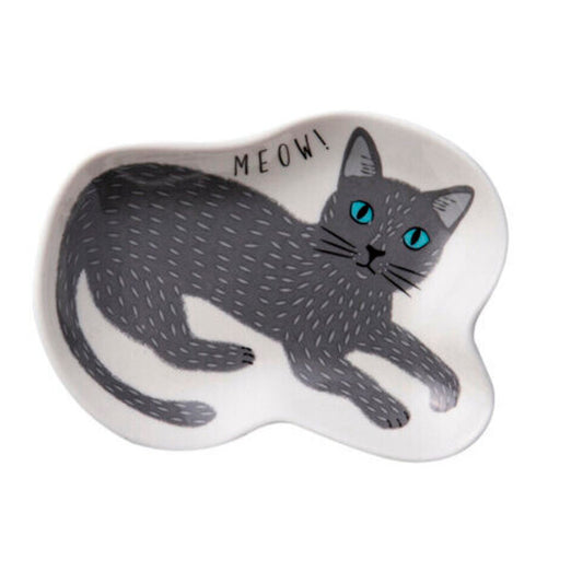 Cat accessory dish - Grey cat