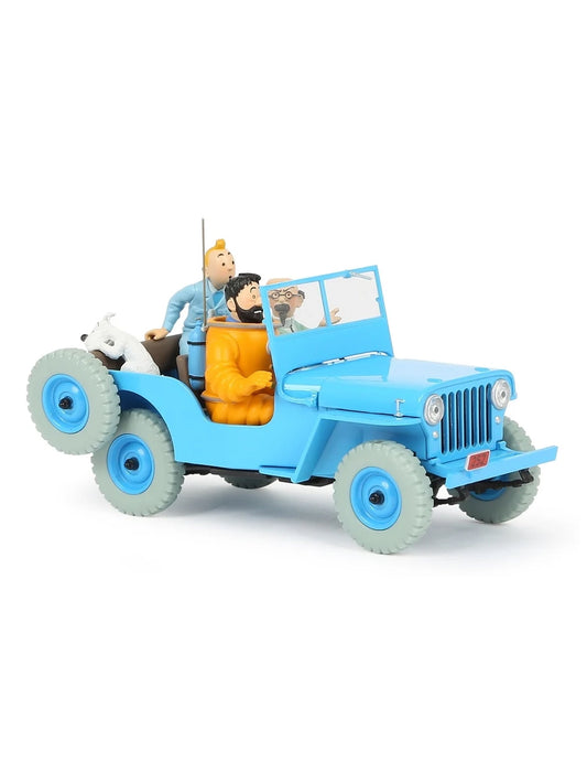 1/24 Tintin Car - Blue Willys CJ2A