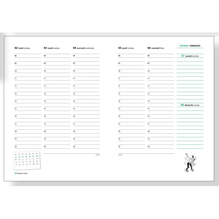 TinTin 2026 Large Diary