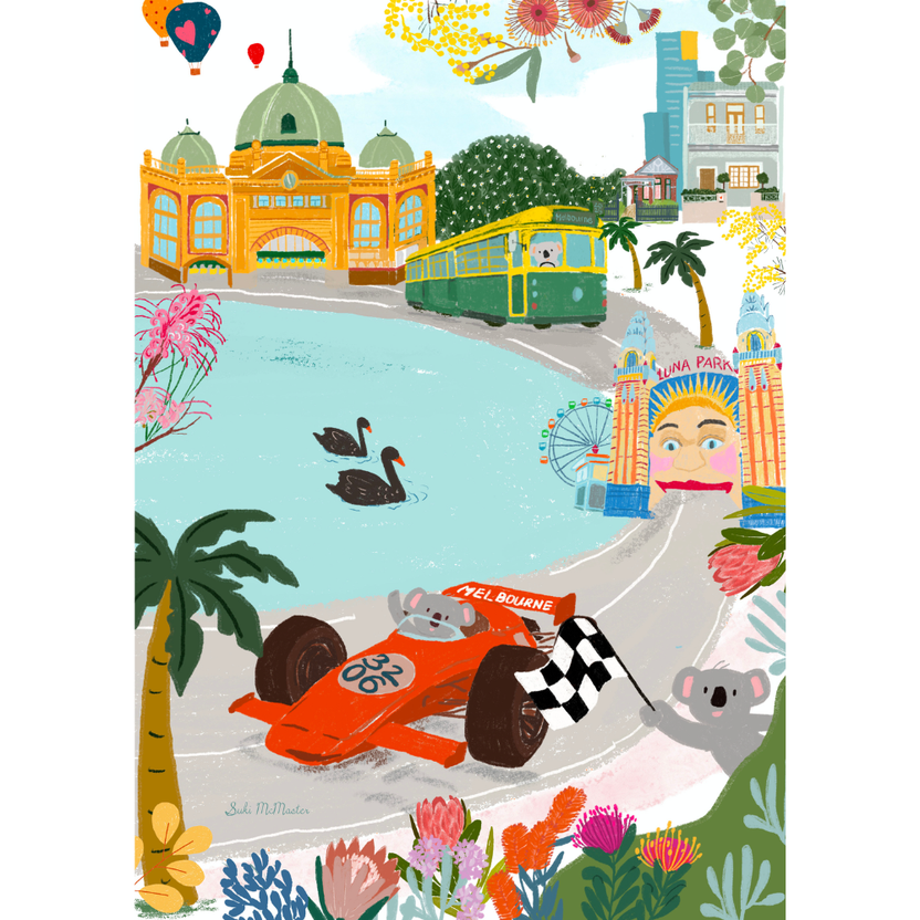 Melbourne Grand Prix 500 Piece Puzzle