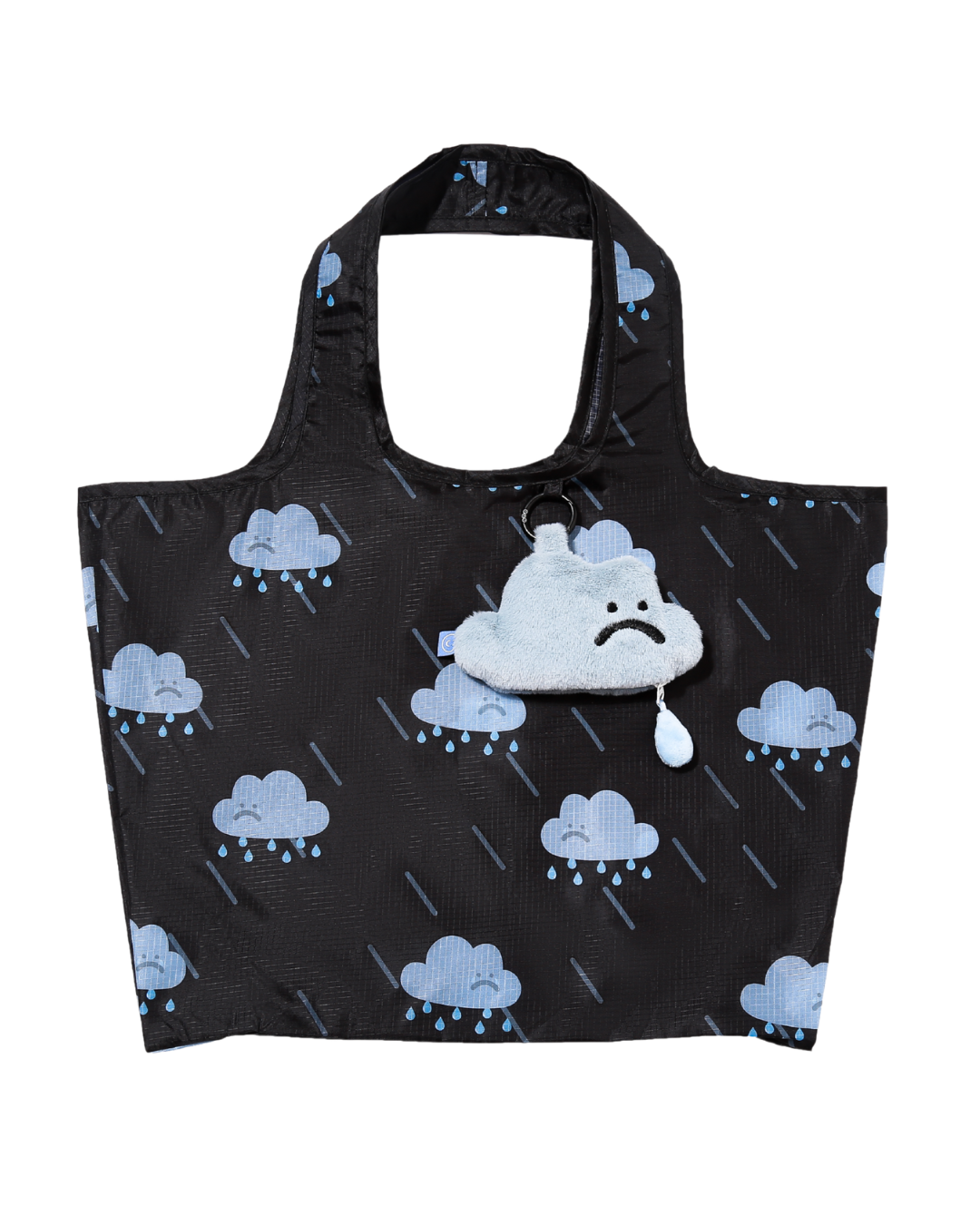 Sad Cloud Plushie Large Reusable Bag
