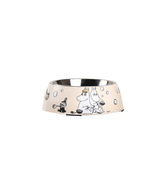 Moomin Beige Pet Bowl Medium