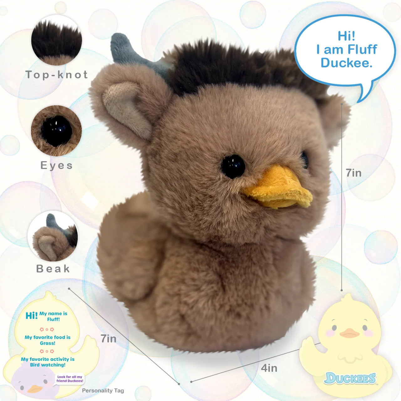 Fluff Duckee Plush 18 cm