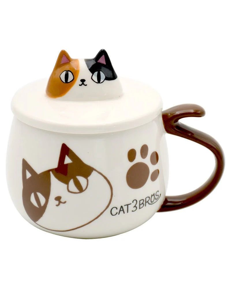 3 Cats Brothers Mike Face Mug with Lid - Mu Shop