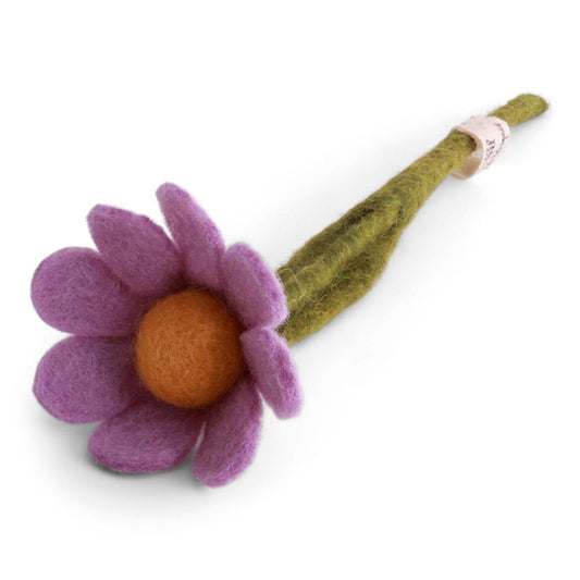 Anemone Felted Flower Small Light Purple